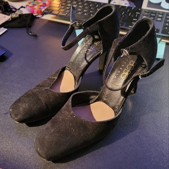 Rare 80s vintage BCBG Maxazria suede heel sandal made in Italy - Picture 3 of 5